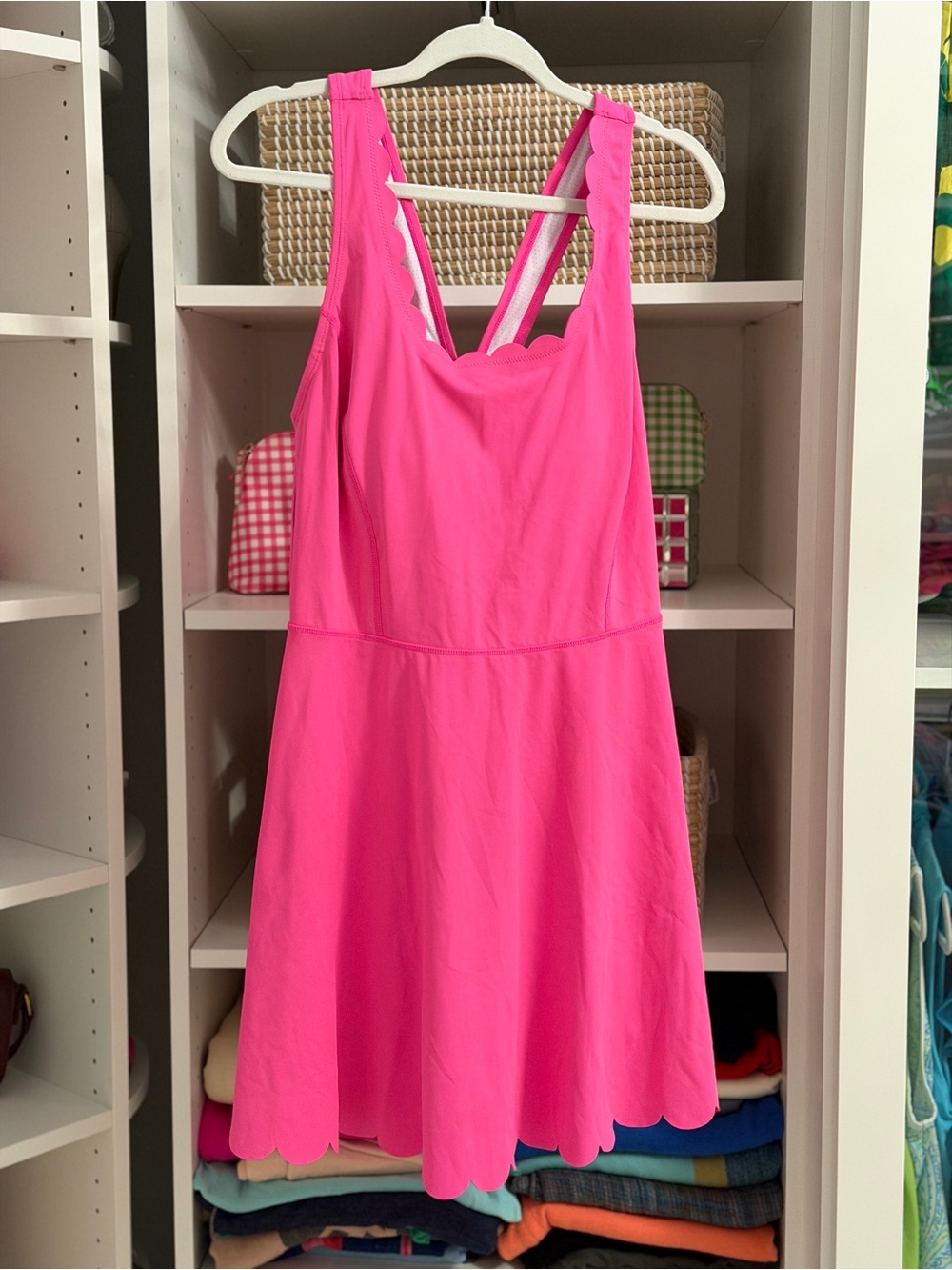 NWT Attraco Hot Pink Tennis Dress with Shorts XL Athletic Pickleball Golf